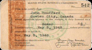 Licence de la Commission Sportive et Athlétique des États-Unis 1949