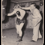 Johnny Bouffard avec l'entraineur Paul Junior