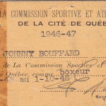 Licence de la Commission Sportive et Athlétique de la Cité de Québec de 1946 à 1947