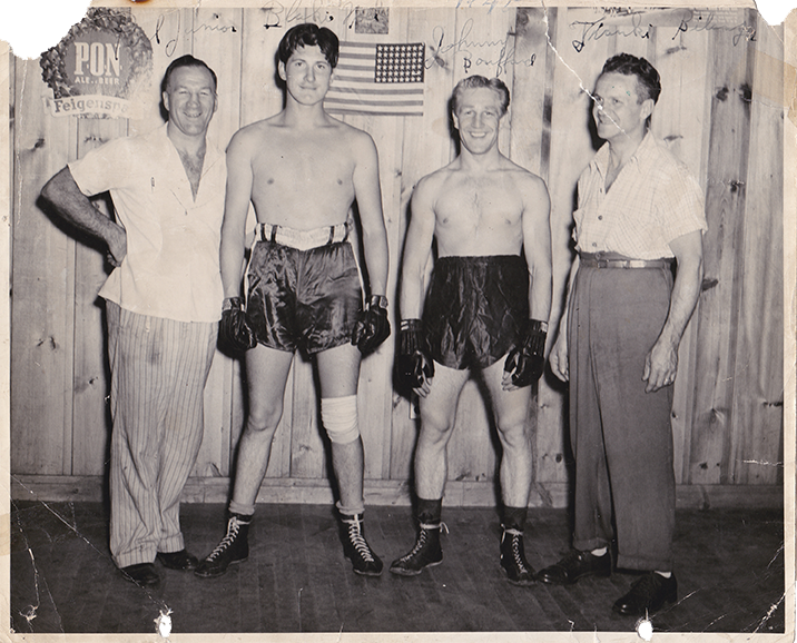 De gauche à droite Paul Junior, Blaki Noël, Johnny Bouffard et Franki Bélanger