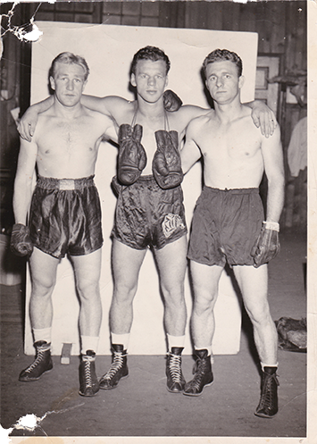 Johnny Bouffard et boxeurs