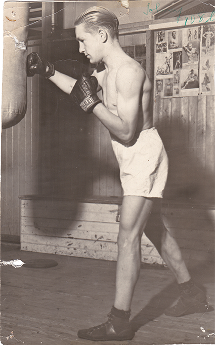 Johnny Bouffard en entraînement