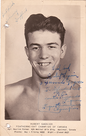 Combat Hubert Gagné défendant son titre contre Fernando Gagnon nommé champion canadien