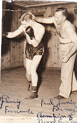 Johnny Bouffard et Paul Junior son entraineur