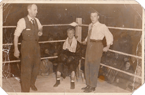 Johnny Bouffard au coin de l'arène