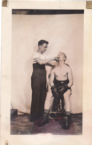 Johnny Bouffard en préparation de combat