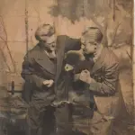 Johnny Bouffard avec son frère Gus Bouffard