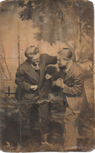 Johnny Bouffard avec son frère Gus Bouffard