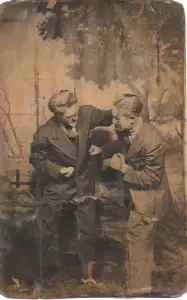 Johnny Bouffard avec son frère Gus Bouffard