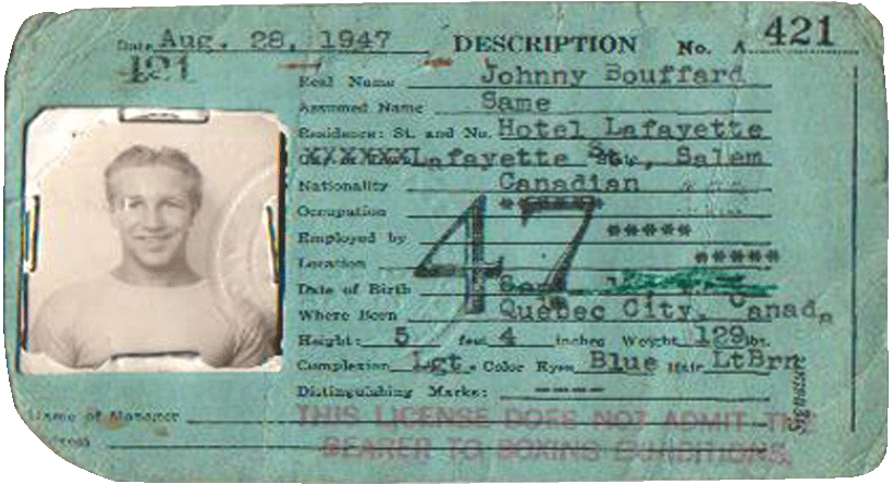 Carte de licence de Salem Massachusetts