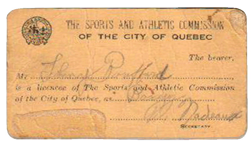 Carte de licence de la Commission Sportive Athlétique de Québec